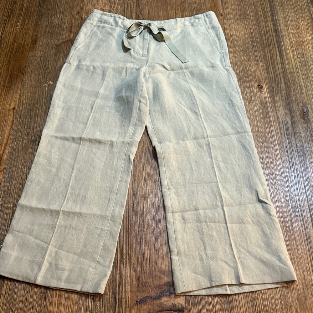 Talbots Green Cropped Ankle Pants - Picture 5 of 7